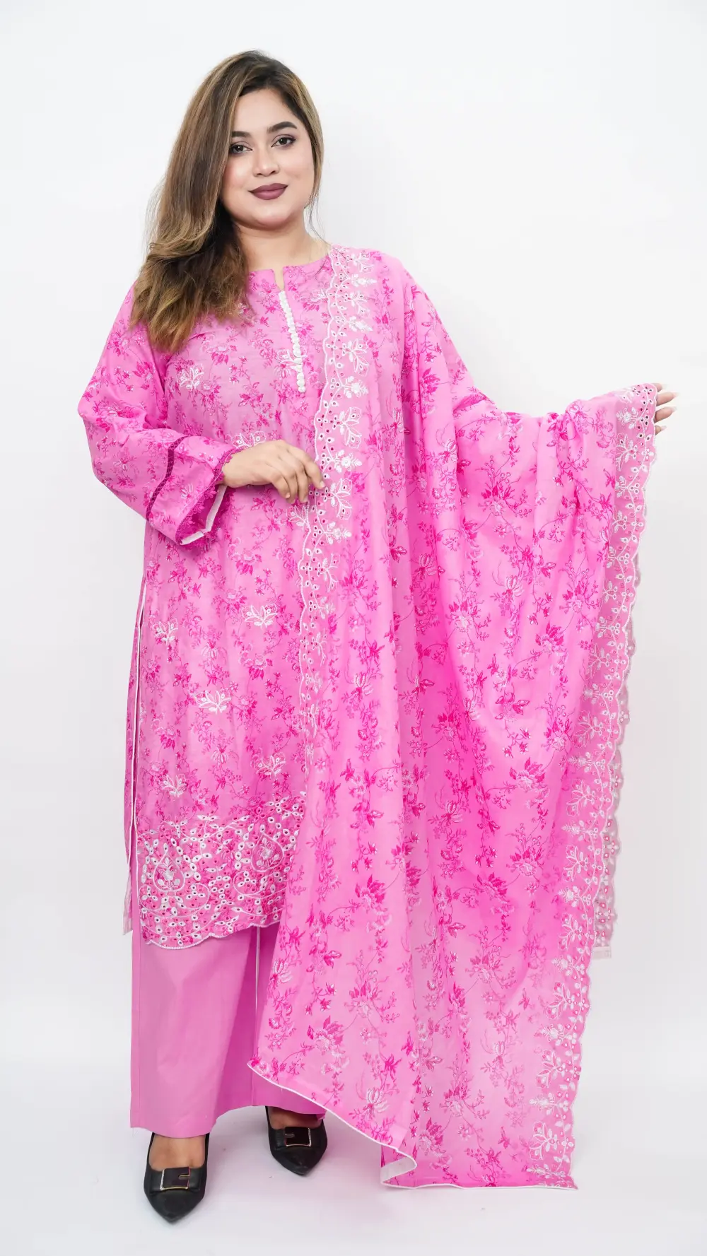 Pure Cotton Ready Three Piece Collection for Women in Bangladesh